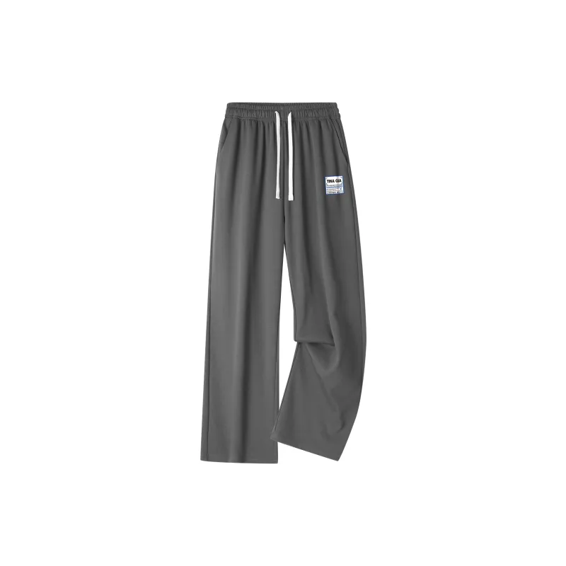 TINA GIA Knitted Sports Pants Unisex Dark Gray-5