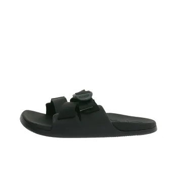Chaco Chillos Rubber Sole Slip-Resistant Abrasion-Resistant Slide Slippers Women's Black