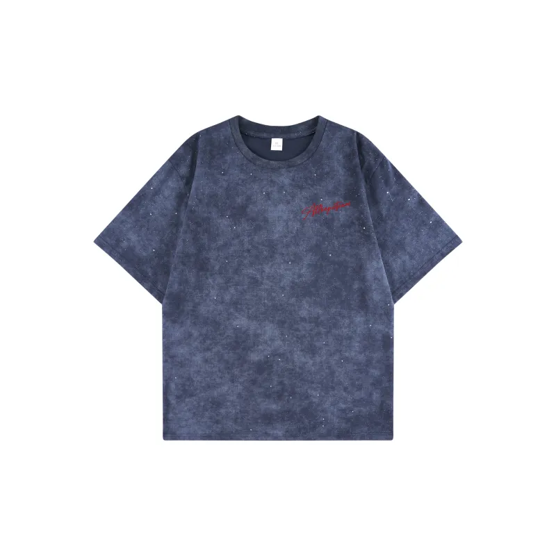 Kepu T-Shirt Unisex Navy Blue With Red Print-1