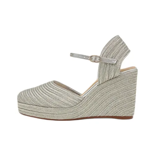 Castañer Carolyn Wedge Heel High Heels 7cm Women's Silver
