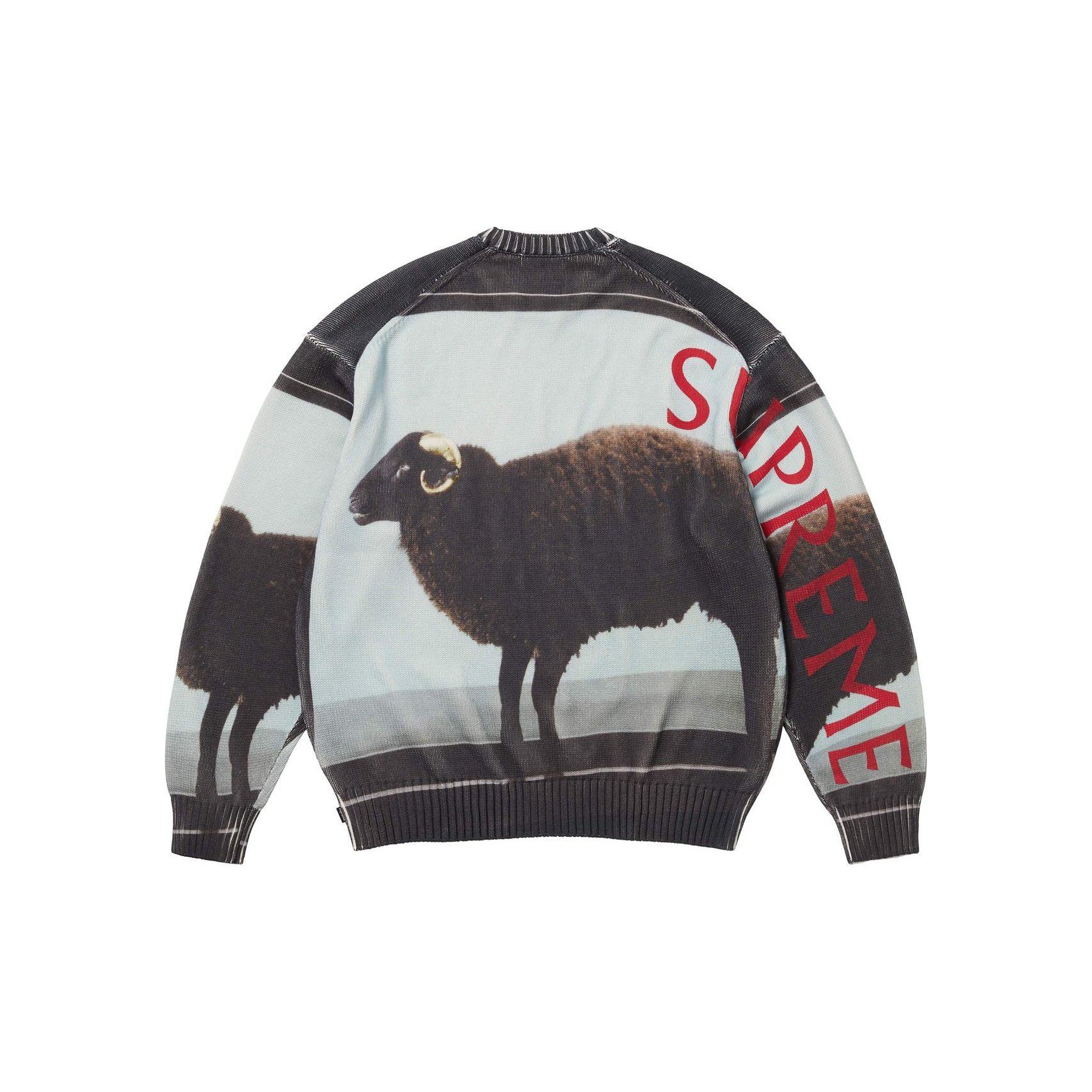 【Supreme x Damien Hirst】Sweater★White★25SS★ Supreme Damien Hirst Sweater (SS25) - $198