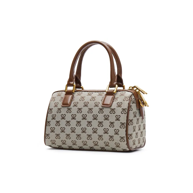 Staccato Cow Leather Handbag Trumpets Women's Vintage Coffee-1