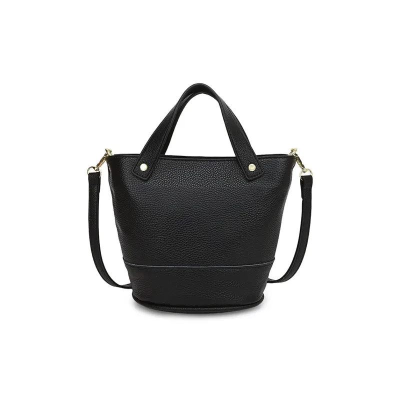 Yalu Top Grain Cow Leather Bucket Bag, One Shoulder Handbag Regular Women's Multicolor-0