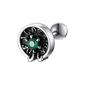 GUDUD S925 Silver Stud Earrings Men's-5