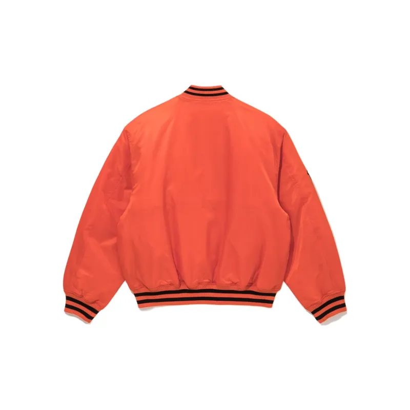 New Era Puffer Jacket Women's Orange-1