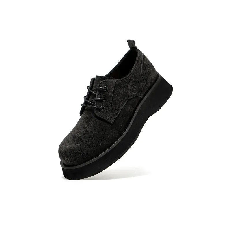 New Korea Men's Casual Shoes Men Low Top Black Gray/Gray/Camel-3