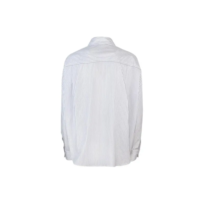 WEEKEND MaxMara Aureo Striped Long Sleeved Poplin Shirt-1
