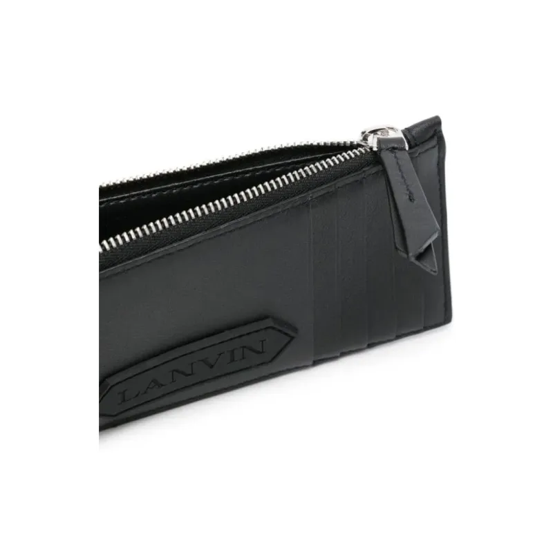 Lanvin Lambskin Card Holder Card Holder Men's Black-2