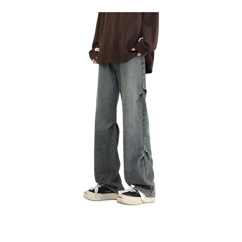PAINT STAIN Jeans Unisex Dark Purple-57