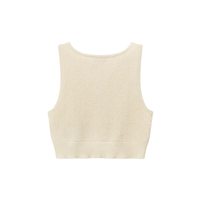CHUU Tank Tops Women's White Apricot-1