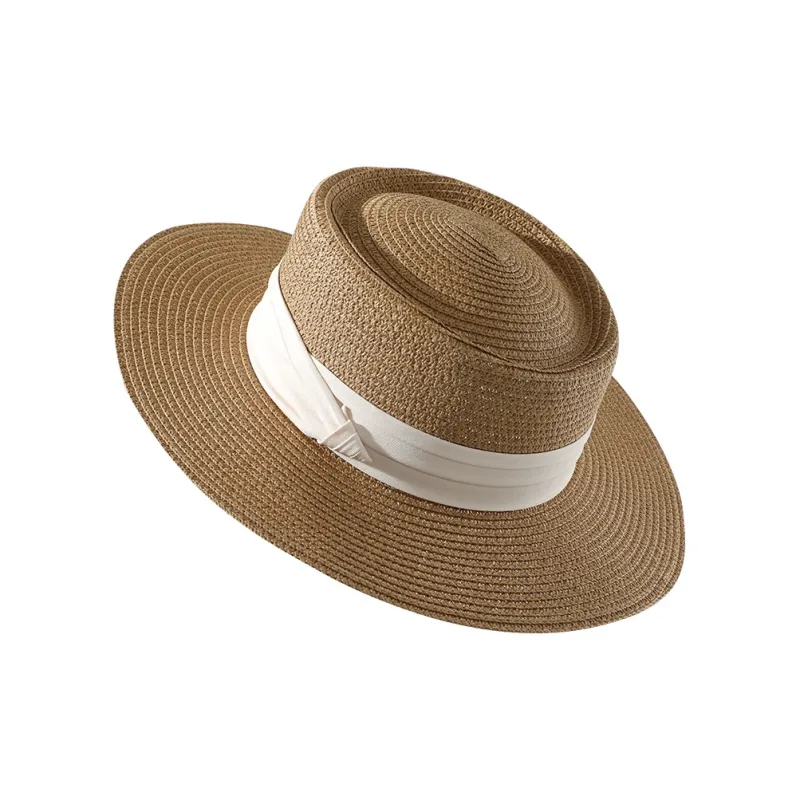 NANJIREN Straw Woven Top Hats Women's-4