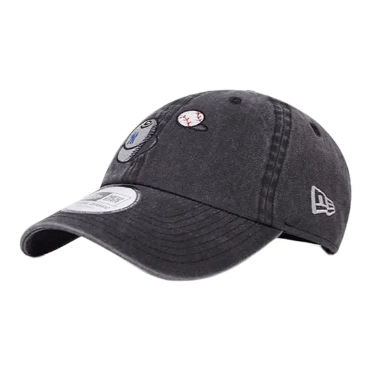 New Era Cotton Baseball Caps Unisex Black-0