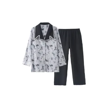 ROUKEER Pajama Set Women's Gray