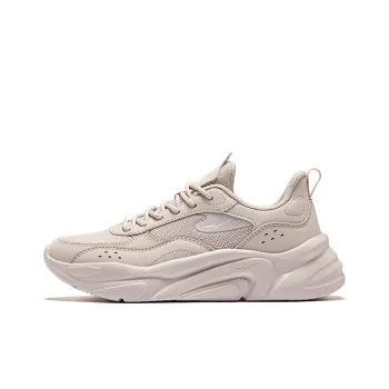 Erke Durable Breathable Low Top Casual Shoes Women's Pink Brush Gray