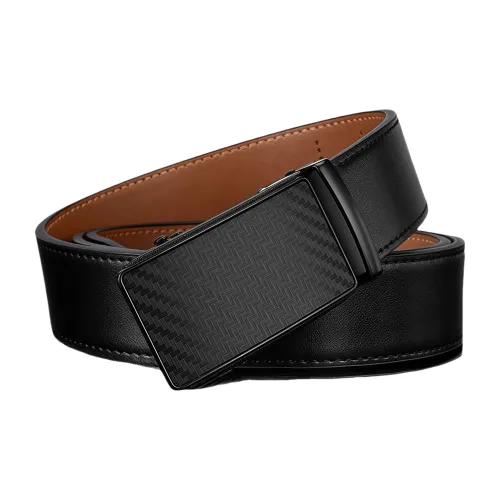 Yalu Split Leather With Overlay Film Leather Belts Men's 3.5CM