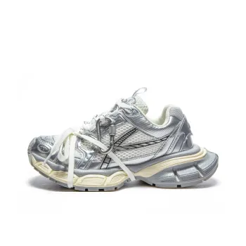 GOSO Low Top Chunky Sneakers Unisex Silver Gray