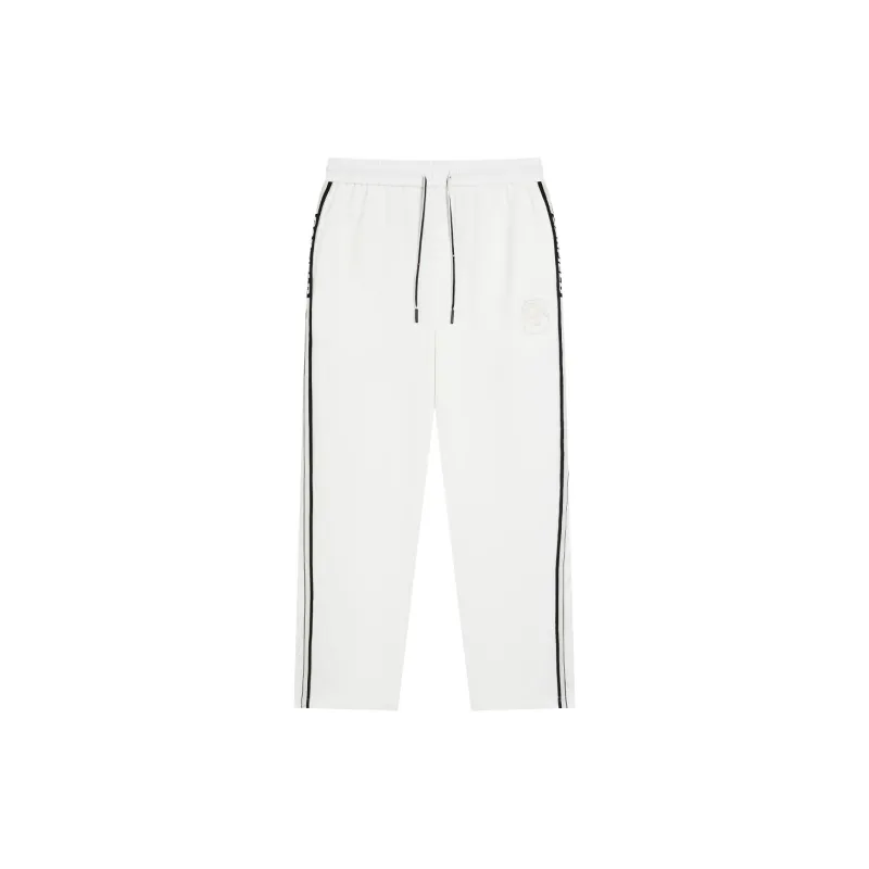 FUN Knitted Sweatpants Men White-0