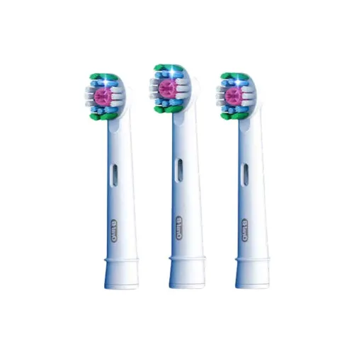 Oral B P/Pro/D Collection Brush Head Toothbrush Heads Pack Of Three Portable Household