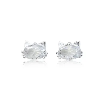 LuluCanaan S999 Fine Silver Stud Earrings Women's