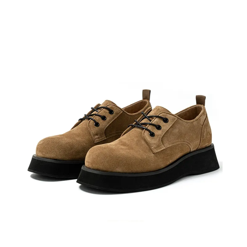 New Korea Men's Casual Shoes Men Low Top Black Gray/Gray/Camel-13