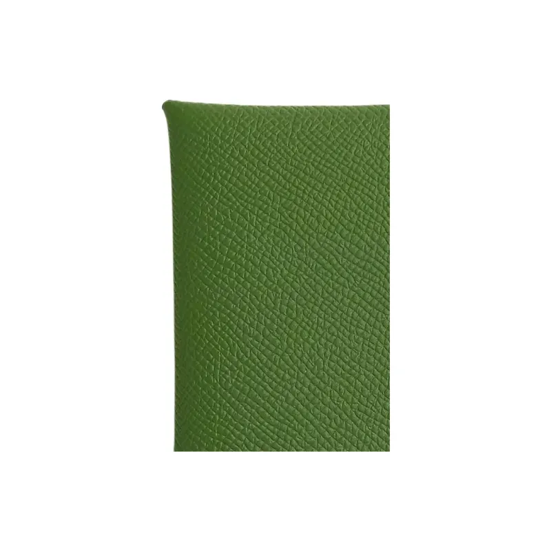 HERMES Calvi Epsom Calfskin Card Holder Women's Orchid Green/Sky Blue-4