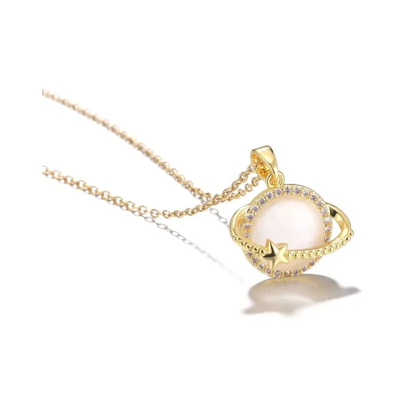 Clect Synthetic Cubic Zirconia Necklaces Women's-2