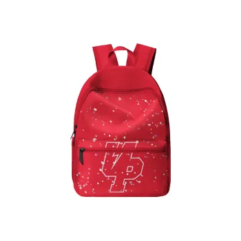 TURN UP Polyester Backpack Regular Unisex Red