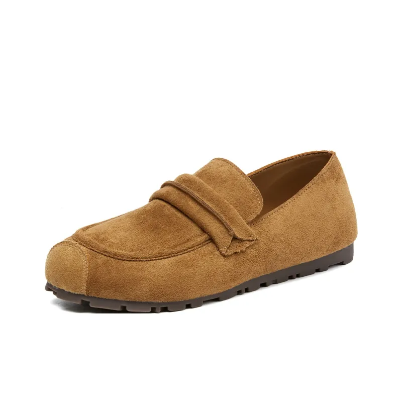 La Chapelle Loafers Women's Yellow/Apricot/Khaki-1