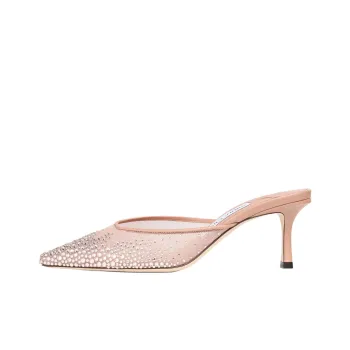 Jimmy Choo Closed Toe Slippers 6.5cm Women's Pink