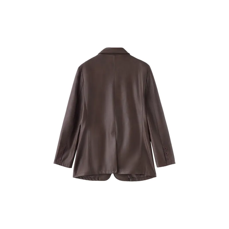 Yi Mengyuan Leather Jacket Women's-1