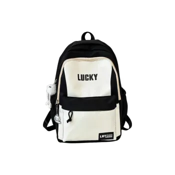 URBAN FOREST Nylon Backpack Regular Unisex Black/Burgundy/Khaki/Light Blue/Dark Blue