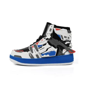 HERR TIGER Slip Resistant Breathable High Top Skateboard Shoes Unisex