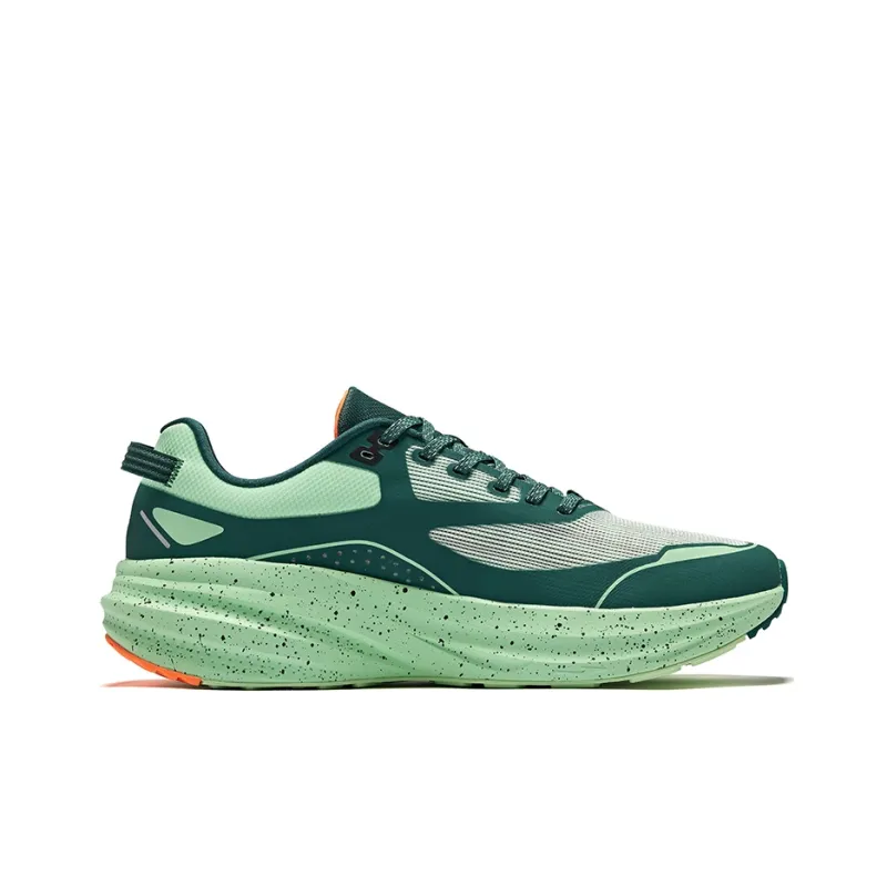 Erke Vertical And Horizontal 1.0 Cushioning Wear-Resistant Rebound Low-Top Trail Running Running Shoes Men's Green-1