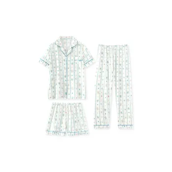 WANANNI Pajama Set Women's Light Blue