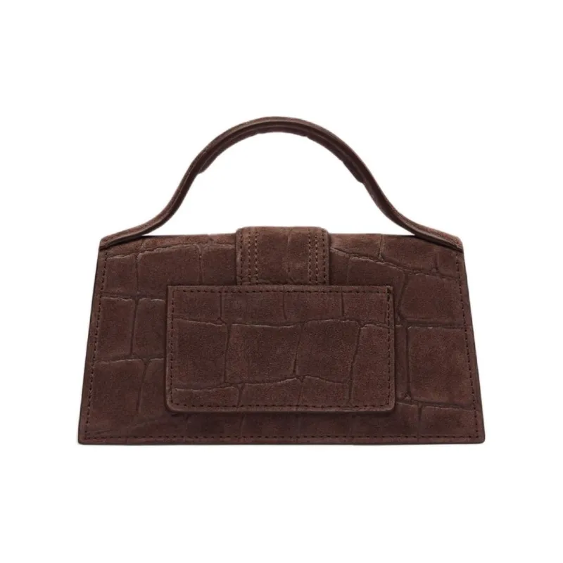 Jacquemus Le Bambino Cow Leather Shoulder Bag, Crossbody Bag, Handbag Mini Women's Dark Brown-2