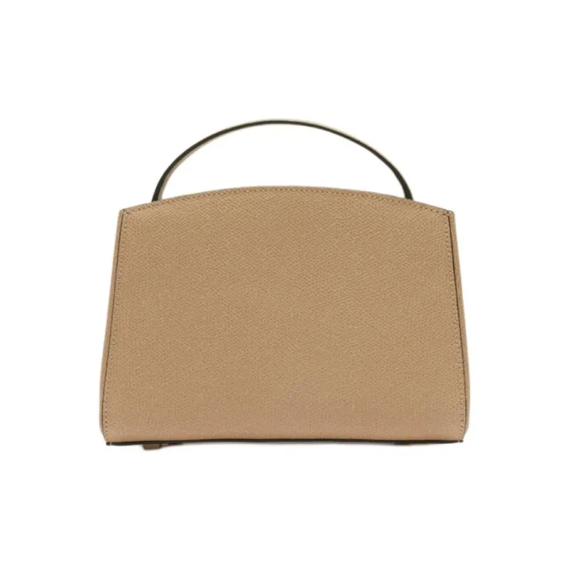 Valextra Brera Calfskin One Shoulder Handbag Mini Women's Beige-1