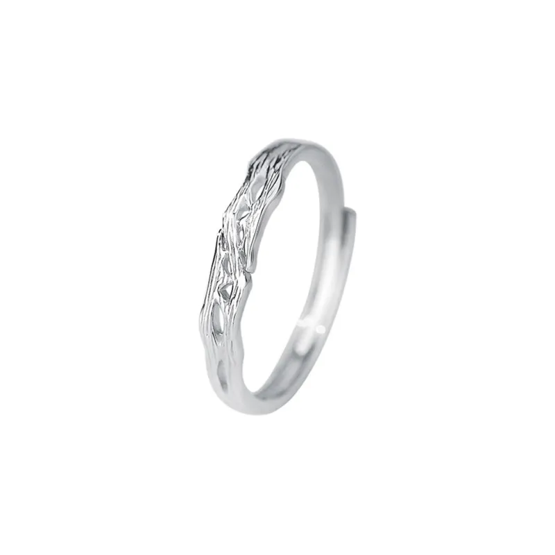 CLARKIA FLOWER S999 Fine Silver Rings Unisex-7