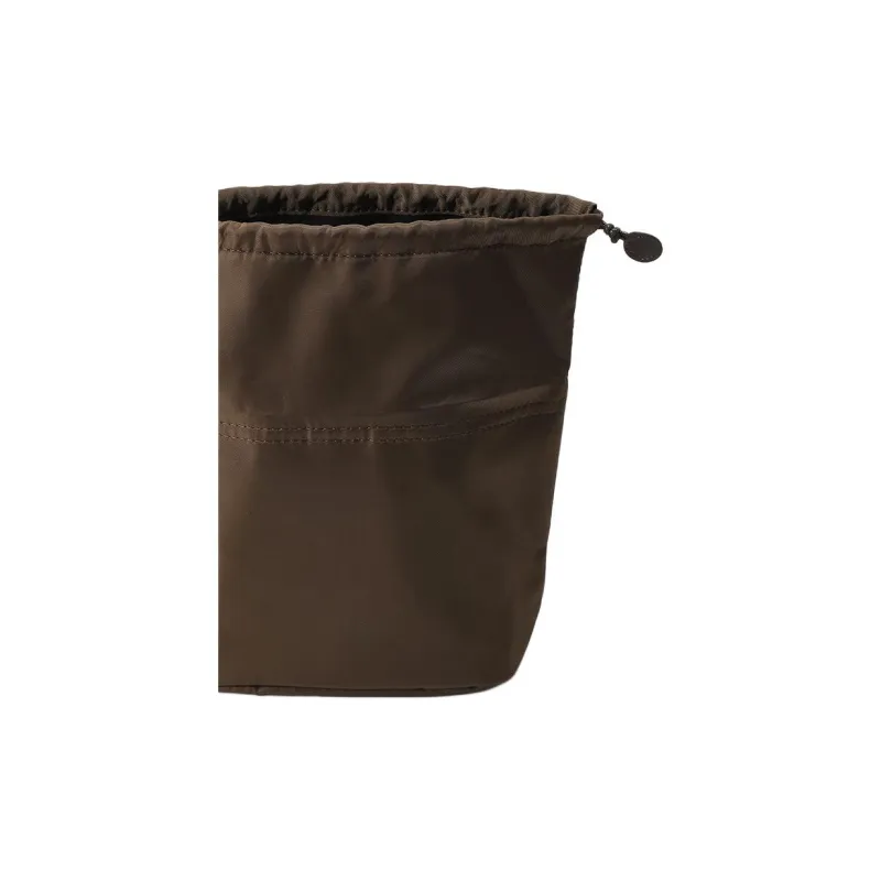 Ingenuity Handmade Nylon Liner Mini Drawstring Bag Medium Bag Storage & Organization Bag Strap Women's Brown-1