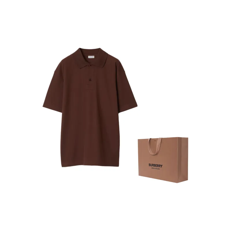 Burberry Piqué weave Cotton Polo Shirt-13