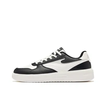Erke Anti Slip And Wear Resistant Breathable Low Top Skateboard Shoes Men's Microcrystal White/Jet Black