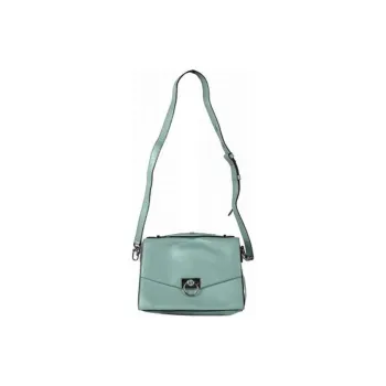 MICHAEL KORS Hendri Leather Shoulder Bag Crossbody Bag Medium Size Women's Blue