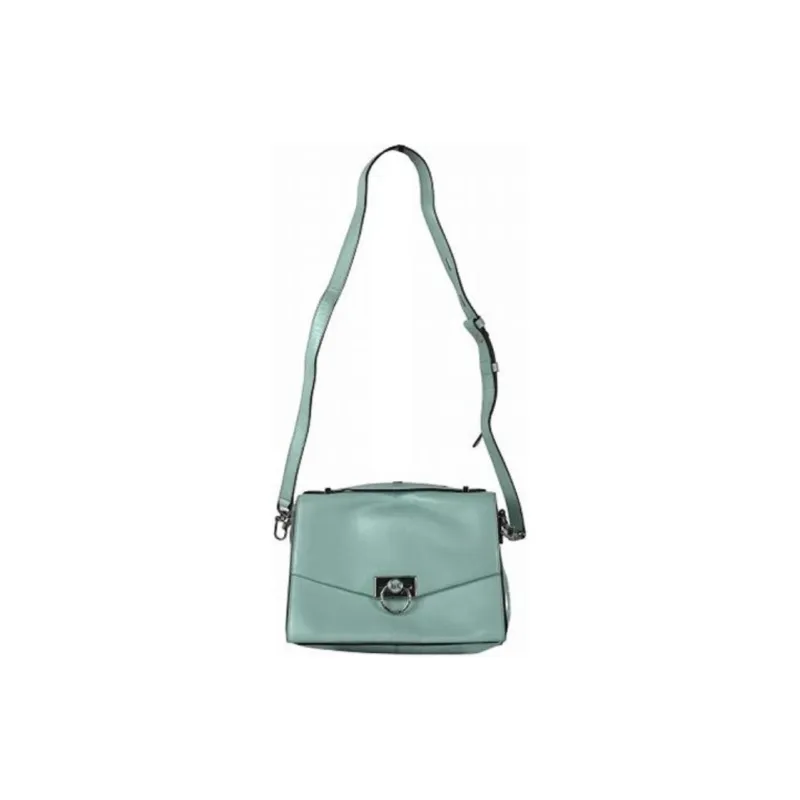 MICHAEL KORS Hendri Leather Shoulder Bag Crossbody Bag Medium Size Women's Blue-0