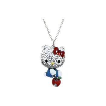 Swarovski Crystal Necklaces Unisex Silver