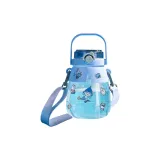 Sky Lake Blue-1300ml-Sticker-Strap-Big Belly Water Bottle