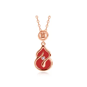 Lao Feng Xiang Agate Jade Necklaces Women's