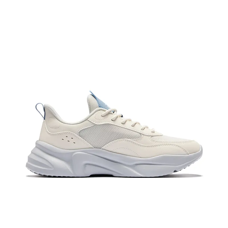 Erke Durable Breathable Low-Top Casual Shoes Men's Unbleached Original Color Powder Blue-1