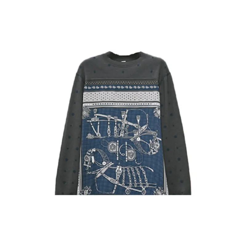 HERMES Long-Sleeved Dresses Women's Cyan-4