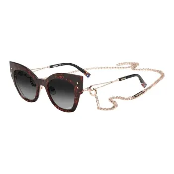 MISSONI Stainless Steel Cat Eye Sunglasses Women's Yellow