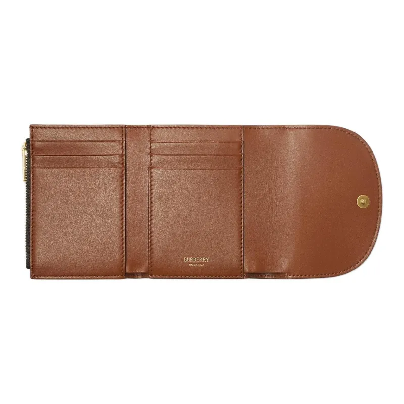 Burberry Rocking Horse Calfskin Wallet Women's Brown-2