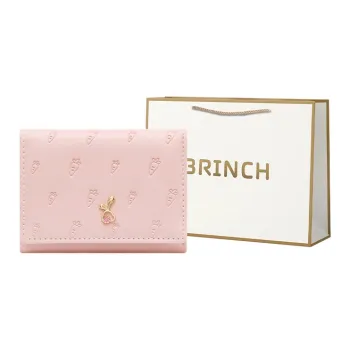 BRINCH PU Wallet Women's Pink/Blue/Green